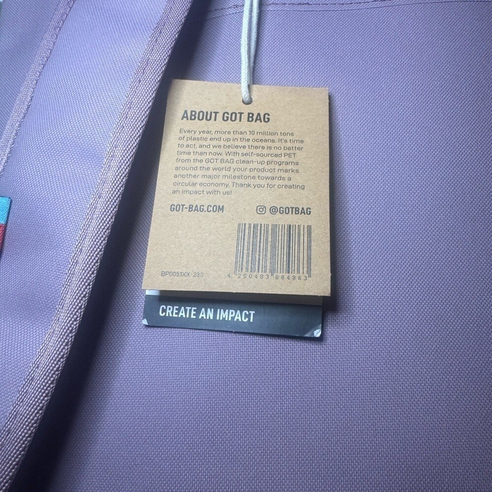GOT BAG Stylish Roll-Top Backpack NWT - Picture 6 of 6